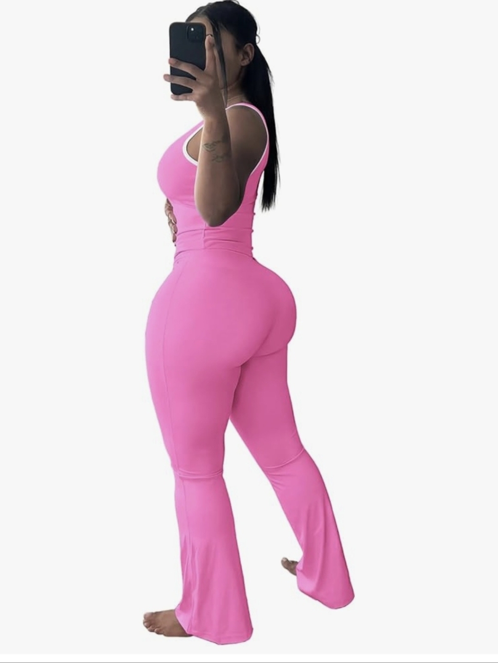 NWOT Elainone Pink 2 Piece Athletic Outfit - XL - Picture 2 of 5